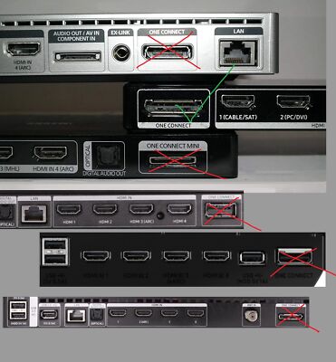 Hdmi Port Samsung One Connect Box Arc Hdmi Samsung Frame Tv Sonos