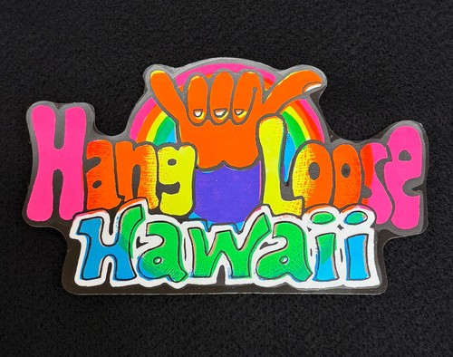 Vintage Hawaii Stickers by Frank Turek for Hawaiian Kine Kards Design #1057