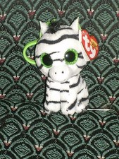 Ty Beanie Boo ZIG-ZAG the ZEBRA CLIP 2013 MWMT RARE RETIRED HTF