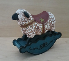 Rocking Sheep Figurine Children's Baby Nursery Room Decor Cute Fun 6.5 x 5.5