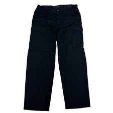 5.11 Tactical Cargo Pants Men's 36x32 Black Straight Leg Elastic Waist