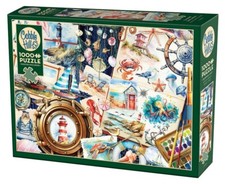 Seashore Sketchbook 1000 Piece Jigsaw Puzzle Cobble Hill New