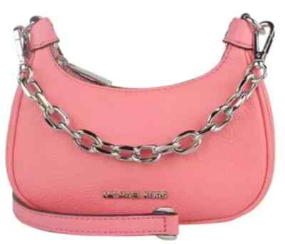 Michael Kors Cora Mini Zip Pouchette Pink Crossbody Bag 35R3S4CC5L