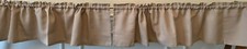 Rod Pocket Valances, Window Treatment, Curtains, Beige Set of 2