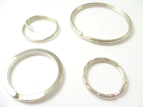SPLIT RINGS PREMIUM UK QUALITY SPRING STEEL 4 DESIGNS 14 SIZES  BUY 5 To 1000