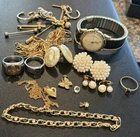 NICE LOT VINTAGE COSTUME JEWELRY & WATCHES BRACELET
