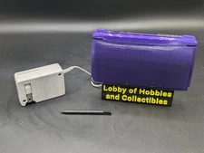 Nintendo 3DS Midnight Purple Portable Gaming Console W/ OEM Charger / Stylus