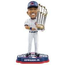 Carl Edwards Jr. Chicago Cubs 2016 World Series champions Bobblehead MLB