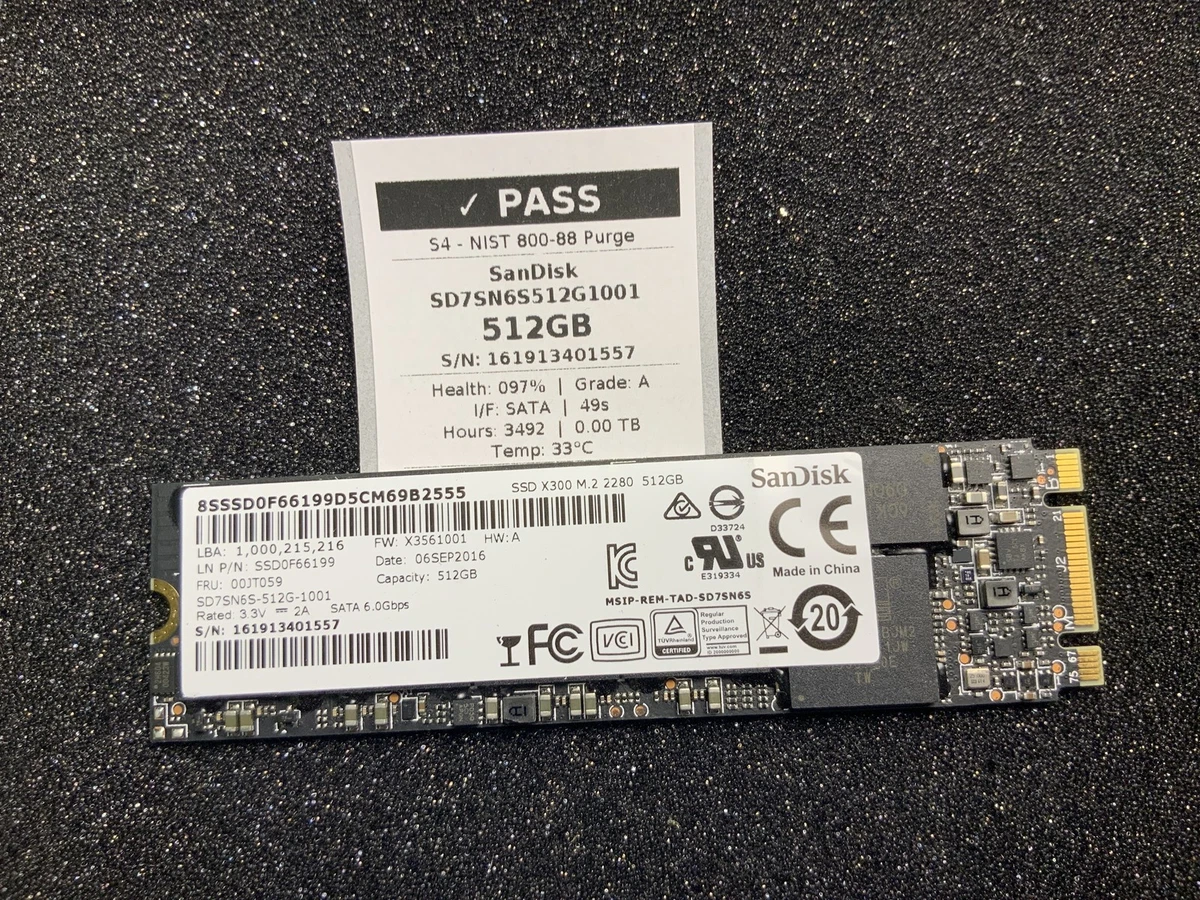 SanDisk M.2 Interface 512 GB Solid State Drives for sale | eBay