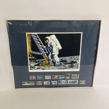 Paul Calle Ltd Ed 10734 Space Commemorative Moonlanding Lithograph 1979 EBJH