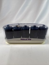 Helen Of Troy Hot Setter 5 Travel Rollers Hair XL Curlers 5 Clips 1357 Tested