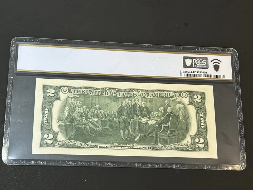 2017 A $2 Federal Reserve Note **PCGS 64 Choice UNC PPQ** US Bill LOW Shipping!! - Image 4 of 4