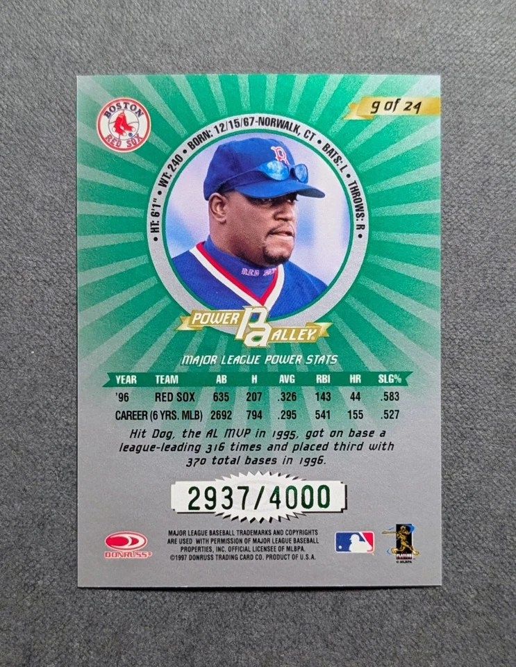 Mo Vaughn - Donruss Power Alley 1997 Foto 2 de 3