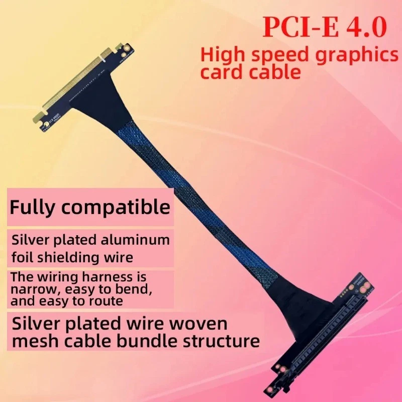 PCI-E 4.0 X16 Server Graphics Card Extension Cable GEN4 GPU for AI Server - Image 4 of 4