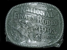 UA01153 NOS NFR 1993 NATIONAL FINALS RODEO HESSTON COLLECTOR BELT BUCKLE