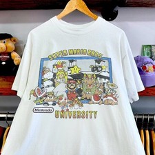 SUPER MARIO BROS UNIVERSITY UNISEX T-SHIRT S-5XL