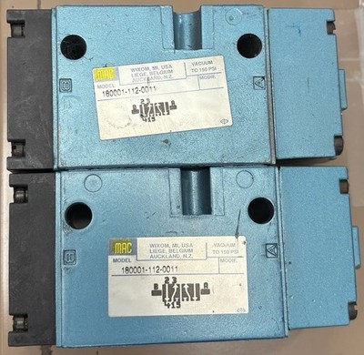 Mac Valves 180001-112-0011 4-Way Pneumatic Solenoid Valve 