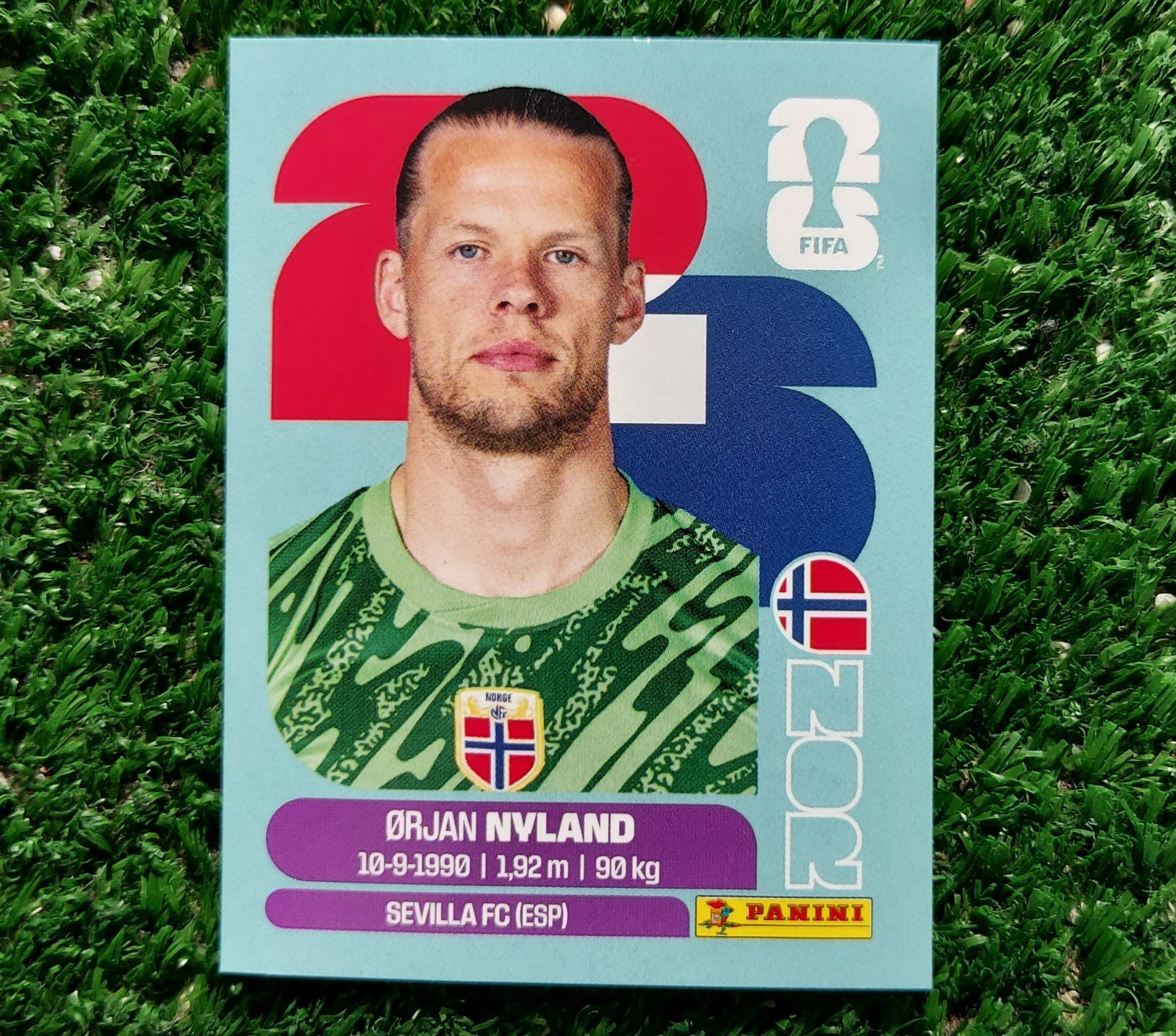 FIGURINA CALCIATORI PANINI USA 2026 WC NORVEGIA NOR2 NYLAND WORLD ALBUM ⚽️