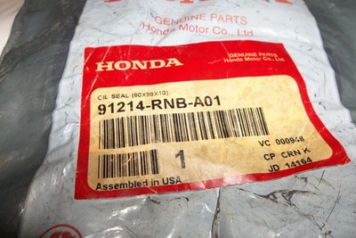 1995-2022 GENUINE Honda ACCORD CIVIC ILX,NSX Seal REAR MAIN engine 91214-RNB-A01