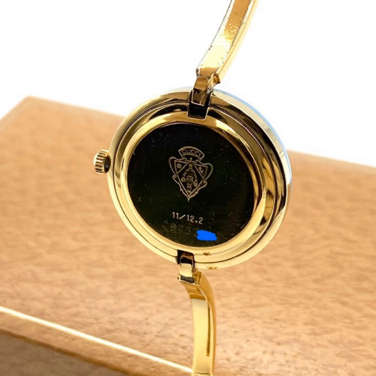 GUCCI Change Bezel Watch 2.5cm Case 16-16.5cm White Dial Gold Japan Vintage thumbnail 5