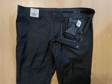 Reaction Kenneth Cole Size 36X30 Dark Gray Dress Pants Skinny Fit Stretch NWT