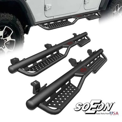 Drop 6''Running Boards For 2007-2018 Jeep Wrangler JK 4 Door Side Steps Nerf Bars