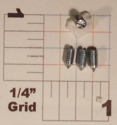 4 Each Set Screws with Standard Screwdriver Slot for Towel Bar Posts 8-32 TPI