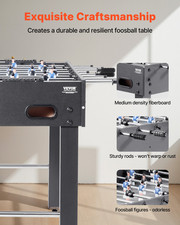 Foosball Table, 48 inch Standard Size Table, and 2 Cup Holders