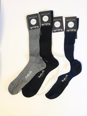 Set of 4 pair Pantherella Socks Sz M (8.5-11) Danvers Black Grey White Navy NWT