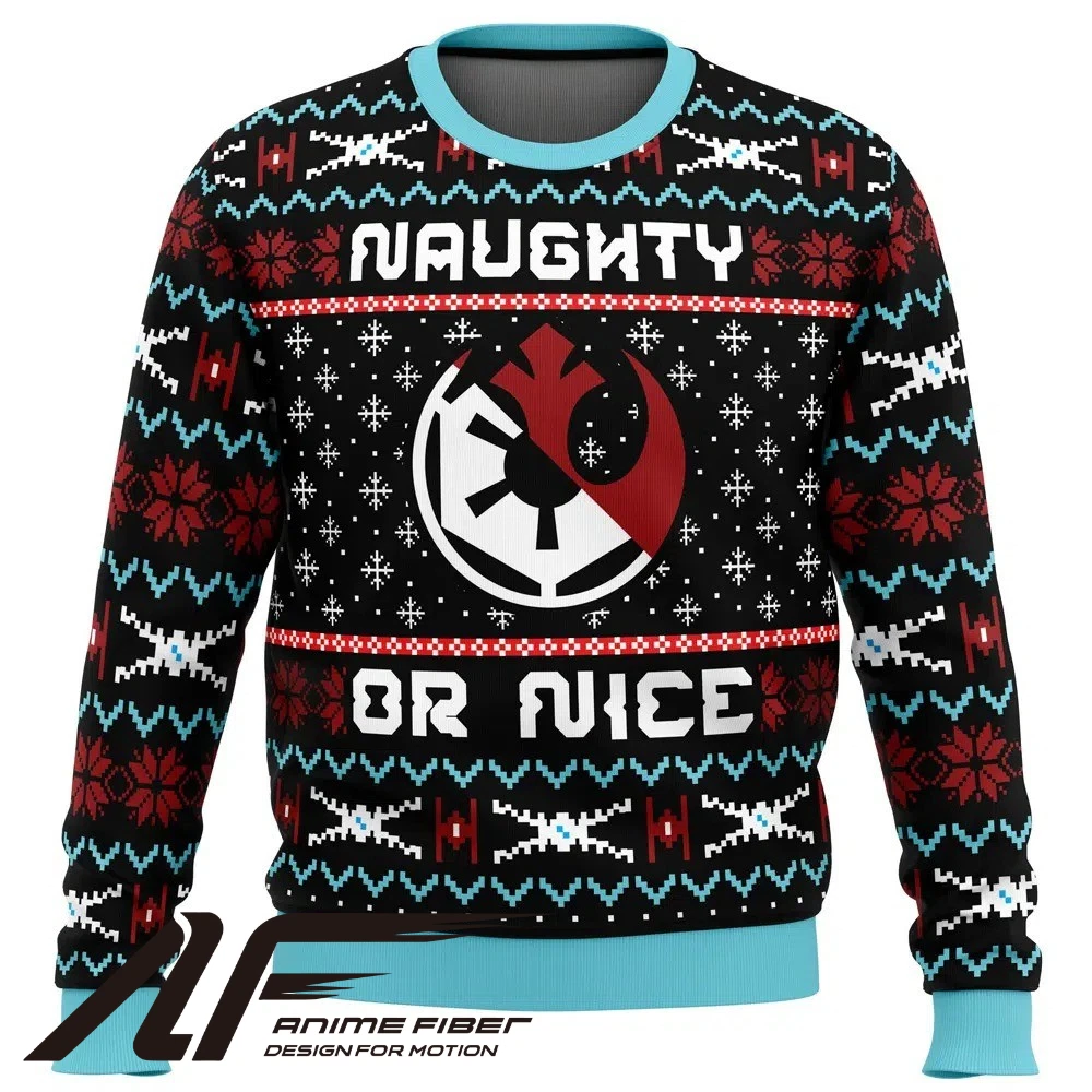 Star Wars Galactic Naughty or Nice Christmas Ugly Sweater