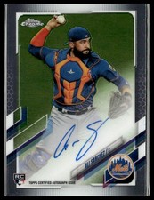 Ali Sanchez 2021 Topps Chrome Rookie Autographs RC #RA-ALS New York Mets