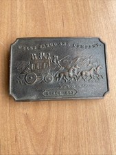Wells Fargo and Company Since 1852 - Stagecoach Horses Belt Buckle