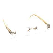 Gianfranco Ferre GF33908 Ivory Rimless Rectangle Eyeglasses Frames 52-16 135