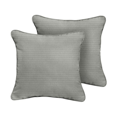 Sorra Home Outdura Outdoor/Indoor Bench Cushion, 20in x 20in x 6in, Grey