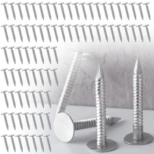 250 Pcs Aluminum Siding Nails 1-1/4 Inch Metal Aluminum Roofing Siding and Pa.