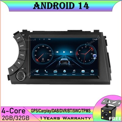 7'' Android 14 Car Stereo GPS SAT Sat Nav Carplay DAB For SsangYong Kyron Actyon 05-11