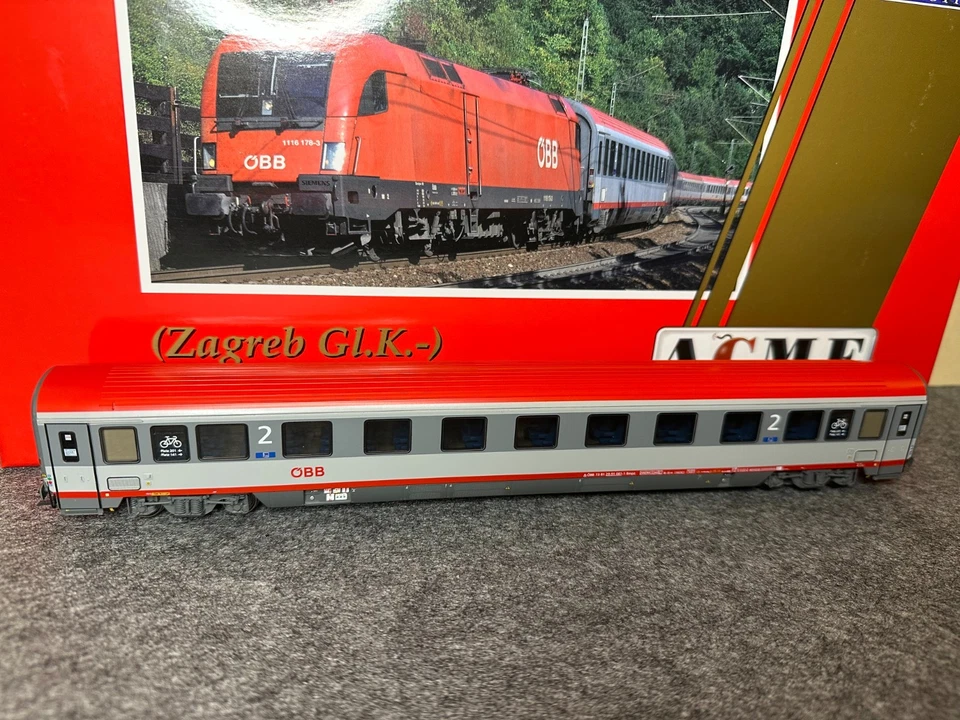 ACME 90256 Set ÖBB Eurocity 112 / 212 Wagen H0 DC Epoche VI - Bild 4 von 4