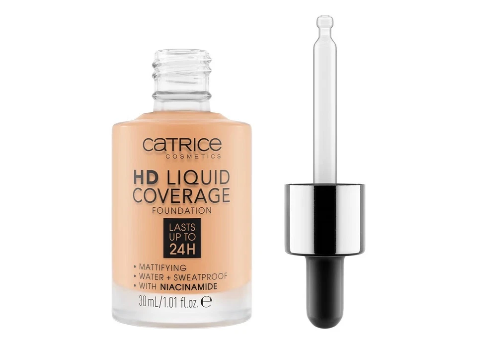 Catrice HD Liquid Coverage foundation 037 Golden Beige - Image 2 of 4