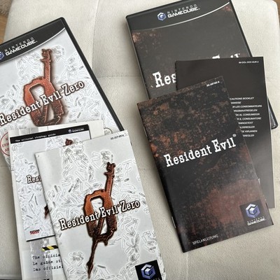 Resident Evil Zero + Resident Evil - 2x Nintendo GameCube Spiel -Vollständig TOP