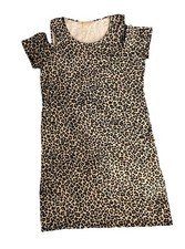 Michael Kors Women’s Animal Leopard Print Brown Dress Size Medium NWOT