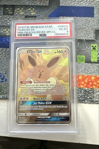Eevee GX SM233 Sm Holo PSA 6