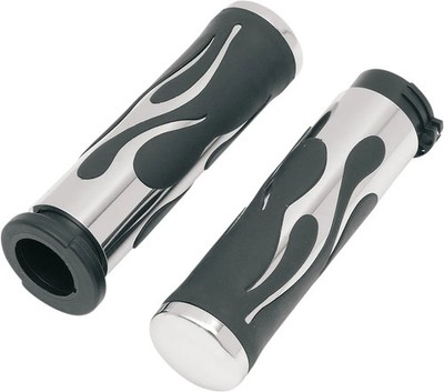 17-0571DB GRIP FLAME CHROME FLHTCUI 1340 EFI ELECTRA GLIDE ULTRA CLASSIC 1996