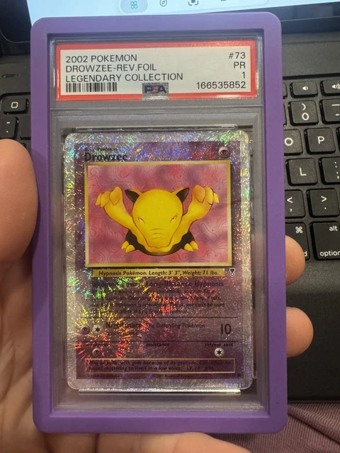 Pokemon Drowzee 73/110 Legendary Collection Reverse Holo Psa 1 Low Pop