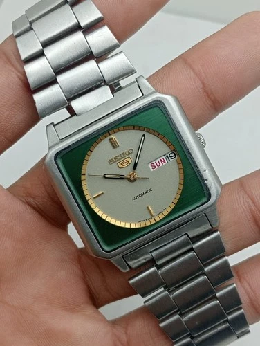 Seiko 5 Automatic 6309-547A Day/Date TV Shape Vintage Watch