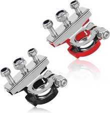 2PCS Battery Terminal Connectors Car Battery Terminals Top Post, Heavy Duty Batt