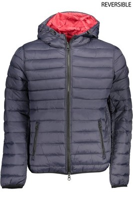 U.S. POLO Assn Wendejacke Herren Steppjacke Gr 54 Blau Rot warm Daunenjacke
