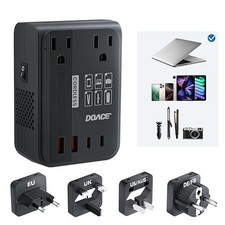 Voltage Converter US to Europe, 350W-220V to 110V,