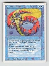 Lord of Atlantis Rare Revised Edition Magic: The Gathering Near Mint