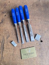 Marples Blue Chip Chisels Bevel Edge Graduated Set 1/4" - 1" Set Woodworking 