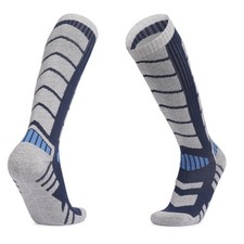Wool Blend Skiing Socks for Unisex - Winter Thermal Outdoor Hiking Snow Socks